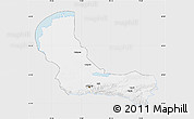 Silver Style Map of Alma-Ata, single color outside