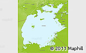 Physical 3D Map of Aral Sea
