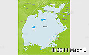 Political 3D Map of Aral Sea, physical outside