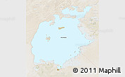 Satellite 3D Map of Aral Sea, lighten