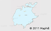 Shaded Relief 3D Map of Aral Sea, cropped outside