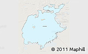 Shaded Relief 3D Map of Aral Sea, lighten