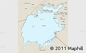 Shaded Relief 3D Map of Aral Sea