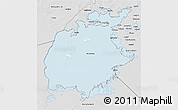 Silver Style 3D Map of Aral Sea