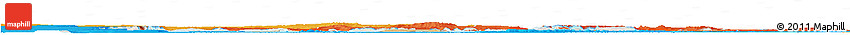 Satellite Horizon Map of Aral Sea, political outside