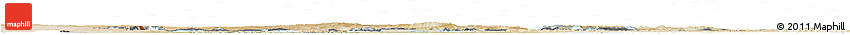 Shaded Relief Horizon Map of Aral Sea, satellite outside