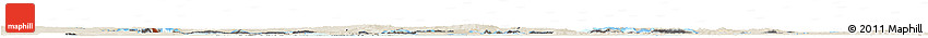 Shaded Relief Horizon Map of Aral Sea