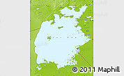 Physical Map of Aral Sea