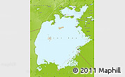 Satellite Map of Aral Sea, physical outside