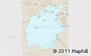 Satellite Map of Aral Sea, shaded relief outside