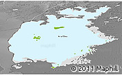 Physical Panoramic Map of Aral Sea, desaturated