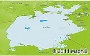 Political Panoramic Map of Aral Sea, physical outside