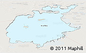 Shaded Relief Panoramic Map of Aral Sea, lighten