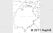 Blank Simple Map of Aral Sea