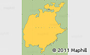 Savanna Style Simple Map of Aral Sea, cropped outside