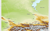 Physical 3D Map of Dzhambul