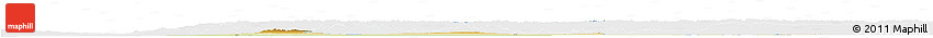 Physical Horizon Map of Dzhambul, single color outside
