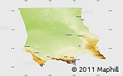 Physical Map of Dzhambul, single color outside