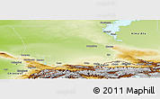 Physical Panoramic Map of Dzhambul