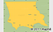 Savanna Style Simple Map of Dzhambul, single color outside