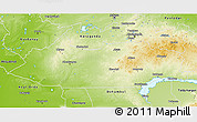 Physical 3D Map of Dzhezkazgan