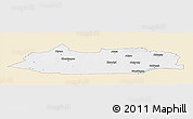 Classic Style Panoramic Map of Dzhezkazgan, single color outside