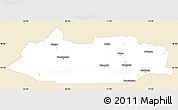 Classic Style Simple Map of Dzhezkazgan, single color outside