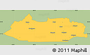 Savanna Style Simple Map of Dzhezkazgan, single color outside