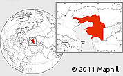 Blank Location Map of Guryev