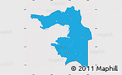 Political Map of Guryev, cropped outside