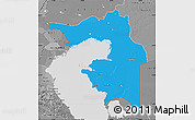 Political Map of Guryev, desaturated