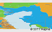 Political Panoramic Map of Guryev