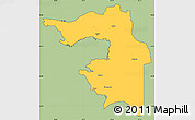 Savanna Style Simple Map of Guryev, cropped outside