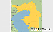 Savanna Style Simple Map of Guryev