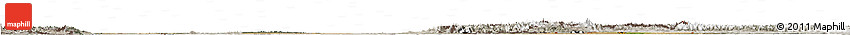 Satellite Horizon Map of Kazakhstan, semi-desaturated, land only