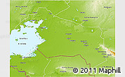 Physical 3D Map of Kzyl-Orda