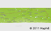 Physical Panoramic Map of North Kazakhstan