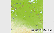 Physical Map of Pavlodar