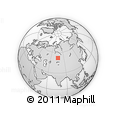 Outline Map of Pavlodar