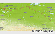 Physical Panoramic Map of Pavlodar