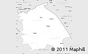 Silver Style Simple Map of Pavlodar