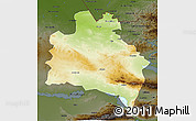 Physical 3D Map of Semipalatinsk, darken