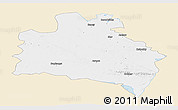 Classic Style Panoramic Map of Semipalatinsk, single color outside