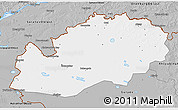 Gray 3D Map of Uralsk