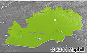 Physical 3D Map of Uralsk, desaturated