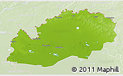Physical 3D Map of Uralsk, lighten