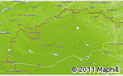 Physical 3D Map of Uralsk