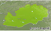 Physical 3D Map of Uralsk, semi-desaturated