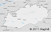 Silver Style 3D Map of Uralsk