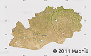 Satellite Map of Uralsk, cropped outside